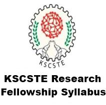 kscste fellowship syllabus