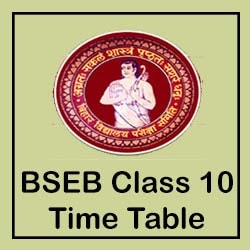 bseb bihar board 10th time table