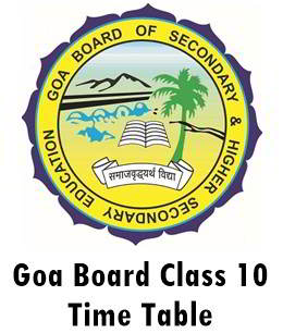 goa board ssc time table