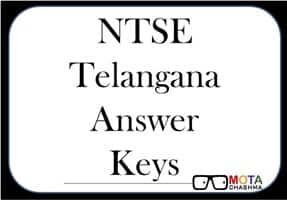ntse telangana stage 1 answer key