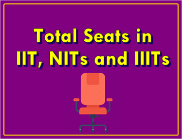 total seats in iit nit and iiit