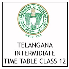 telangana intermediate time table for class 12