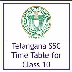 telangana ssc time table for class 10