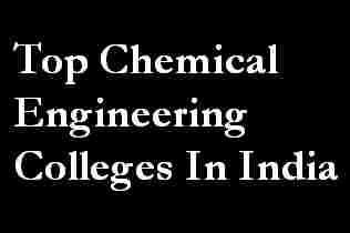 top chemical engineering colleges in india