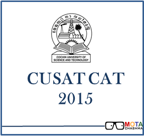 CUSAT CAT 2015