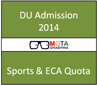 du admission through sports eca quota
