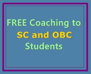 free coaching to sc st obc students