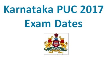 karnataka puc exam dates 2017