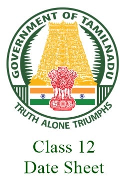 tamilnadu class 12th time table