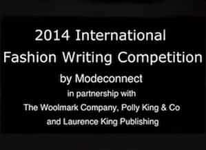 Modeconnect’s International Fashion Writing Competition - 2014