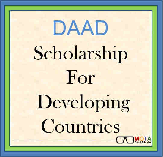 DAAD Scholarship for Students from Developing Countries