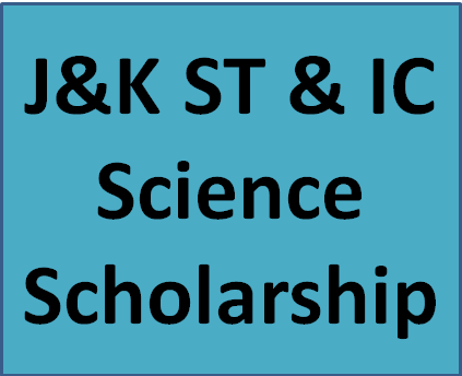 J&K ST & IC Science Scholarship