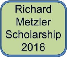 Richard Metzler Scholarship 2016