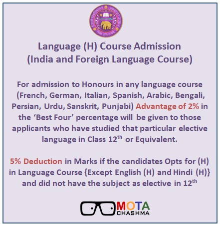 DU Language Programme Best of Four Calculations