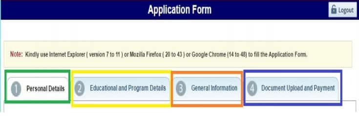 EFLU Application form