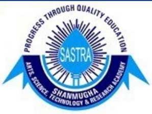 Sastra University Admission 2017