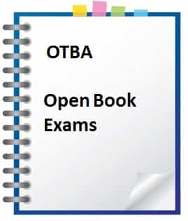 how to study for an open book examination otba