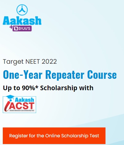aakash neet 2022 repeater course registration begins avail scholarship