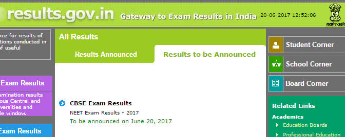 NEET Result Date Notification