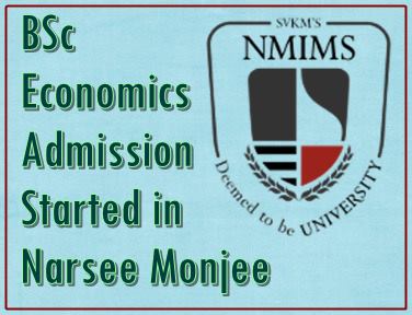 bsc economics admissions started in narsee monjee