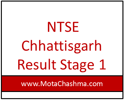 ntse chhattisgarh result