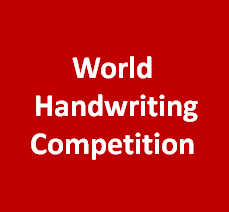 world handwriting contest
